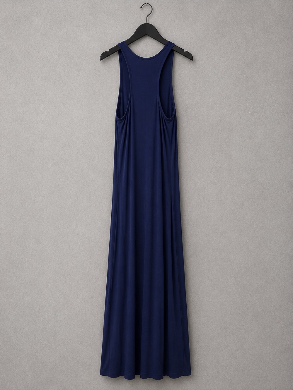 Christian Siriano Navy Blue Sleeveless Maxi Dress with Front Slits - Picture 5 of 6